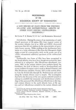 Proceedings Biological Society of Washington