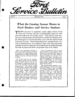 Ford Service Bulletins (1924)