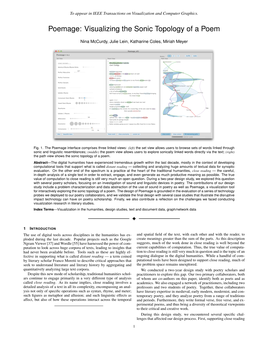 Visualizing the Sonic Topology of a Poem