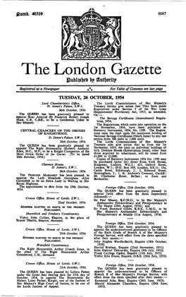 The London Gazette B?