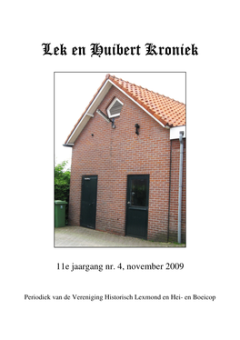 11E Jaargang Nr. 4, November 2009