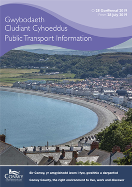 Gwybodaeth Cludiant Cyhoeddus Public Transport Information