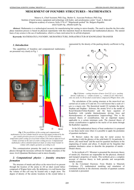 Mesurment of Foundry Structures – Mathematics