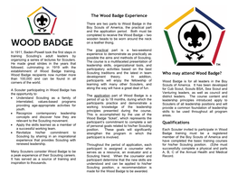 2021 Woodbadge Flier