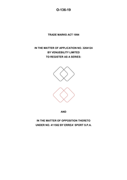 Trade Marks Inter Partes Decision O/136/19