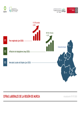 CIFRAS LABORALES DE LA REGIÓN DE MURCIA Actualización 07 /07 /2020