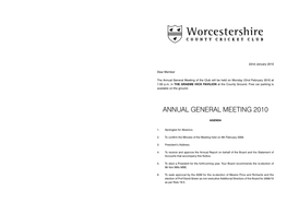 Annual General Meeting 2010