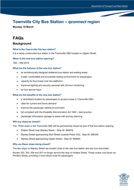 Townville City Bus Station – Qconnect Region Faqs