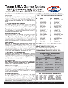 Paralympic Game Notes.Indd