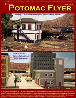 Potomac Flyer – Quarterly Newsletter of the Potomac Division, Mid-Eastern Region, National Model Railroad Association