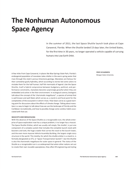 The Nonhuman Autonomous Space Agency