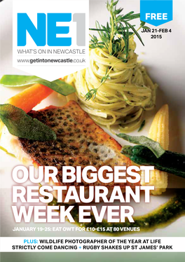 Our Biggest Restaurant Week Ever January 19-25: Eat Owt for £10-£15 at 80 Venues