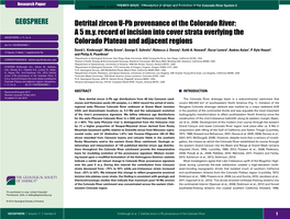 Detrital Zircon U-Pb Provenance of the Colorado River: a 5 M.Y