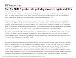 Call for NHRC Probe Into Poll Day Violence Against Dalits - Times of India