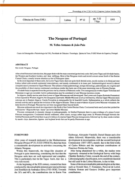 The Neogene of Portugal