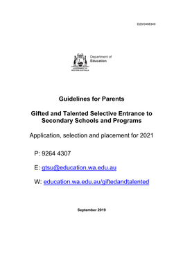 List of Gifted and Talented Schools