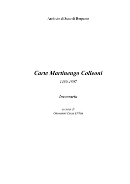 Martinengo Colleoni