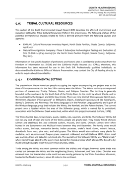 5.15 Tribal Cultural Resources