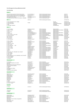 Einrichtungen Der Gesundheitswirtschaft