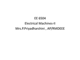 Unit V Single Phase Induction Motor and Special Machines Construction
