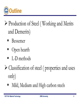 Production of Steel