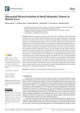 Attenuated Microcirculation in Small Metastatic Tumors in Murine Liver