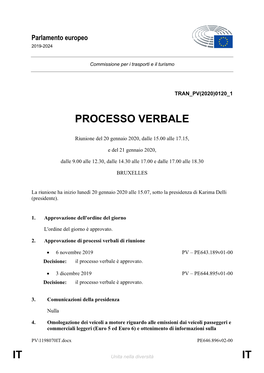 It It Processo Verbale