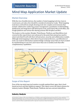 Mind Map Application Market Update