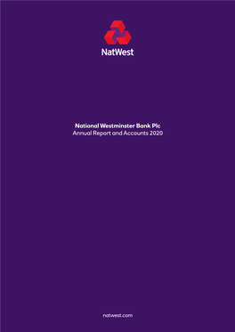 National Westminster Bank Plc Annual Report and Accounts 2020