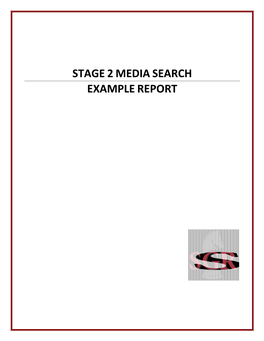 Stage2mediasearch Examplereport