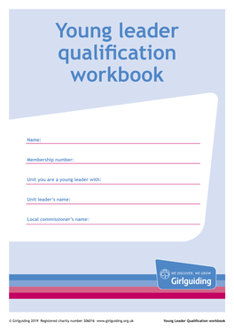 Young Leader Qualification Workbook