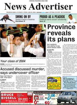 Province Reveals Its Plans