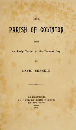 The Parish of Colinton