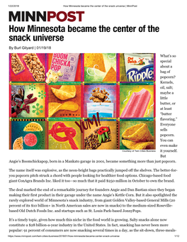 How Minnesota Became the Center of the Snack Universe | Minnpost