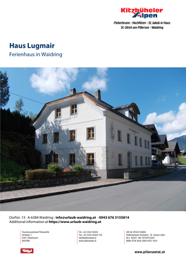 Haus Lugmair in Waidring