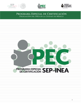 Programa Especial De Certificación Delegación Del INEA En La Ciudad De México