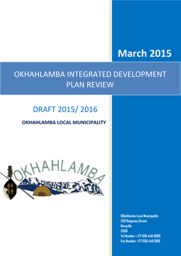 Okhahlamba Integrated Development Plan Review