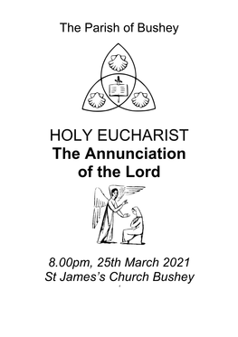 HOLY EUCHARIST the Annunciation of the Lord