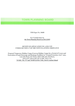 TPB Paper No. 10608 for Consideration by the Town Planning Board on 20.12.2019