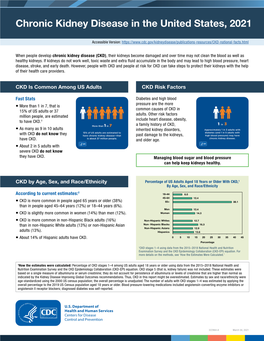 Chronic Kidney Disease in the United States, 2021