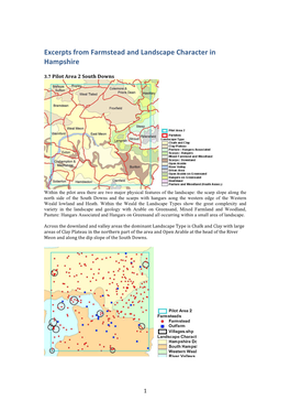 Excerpts from Farmstead and Landscape Character in Hampshire