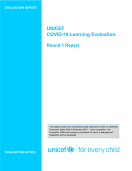 UNICEF COVID-19 Learning Evaluation