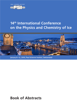 Book of Abstracts 14Th International Conference on the Physics And