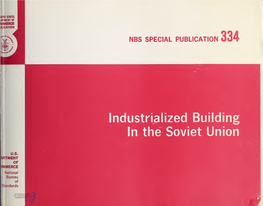 Industrialized Building in the Soviet Union