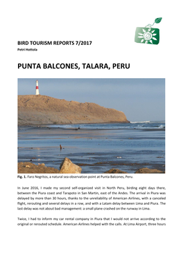 Punta Balcones, Talara, Peru