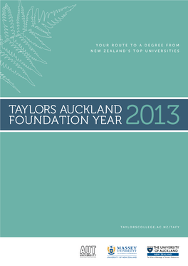 Taylors Auckland Foundation Year 2013