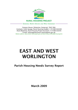 East and West Worlington Report 2009
