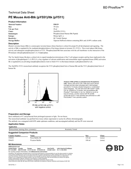 BD Phosflow™ PE Mouse Anti-Btk (Py551)/Itk (Py511)