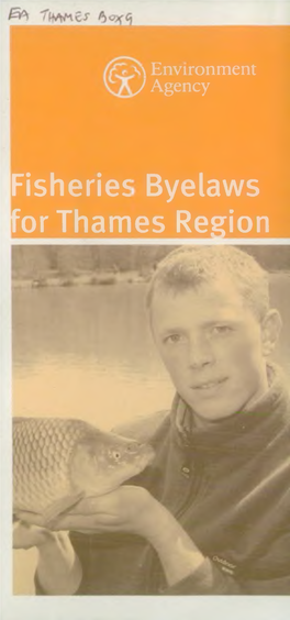 Fisheries for Tham Byelaws Es Region