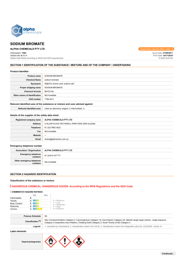 Sodium Bromate